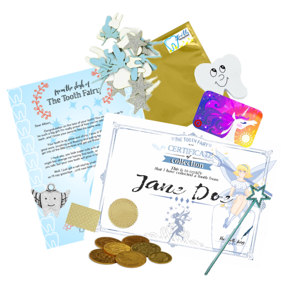 Tooth Fairy Angels Fairy Land Package. Includes Target Gift Card and Fairy Gifts.